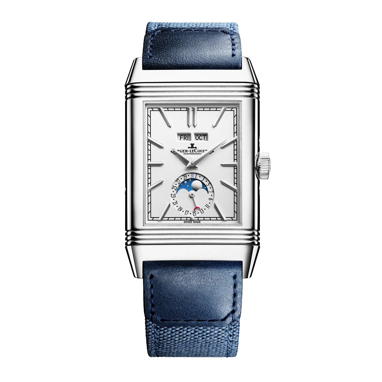Jaeger-LeCoultre Reverso Reverso Tribute Duoface Calendar SS Silver Dial Q3918420