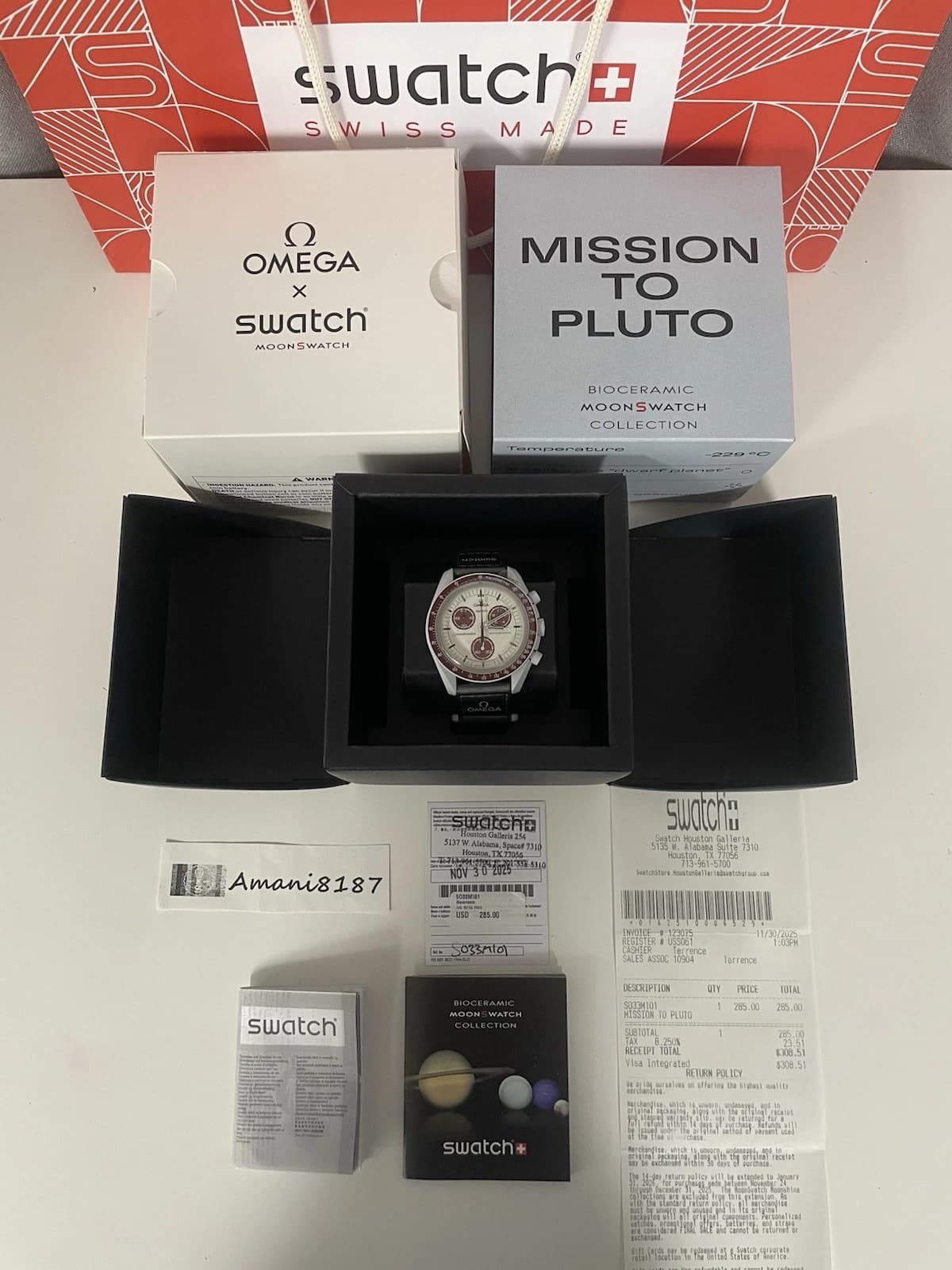 Omega Mission to Pluto Moonswatch SO33M101