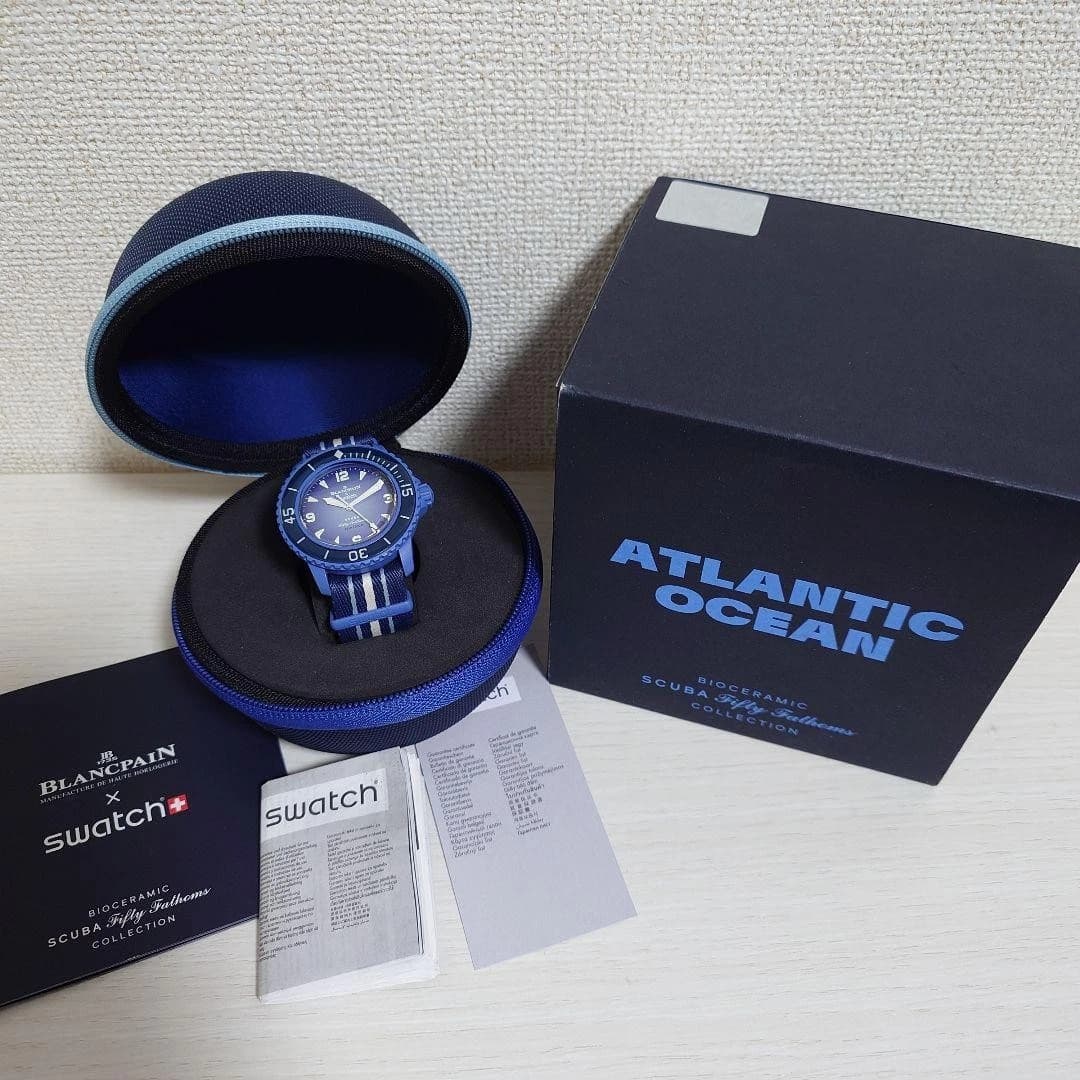 Blancpain x Swatch Fifty Fathoms Atlantic Ocean SO35A100