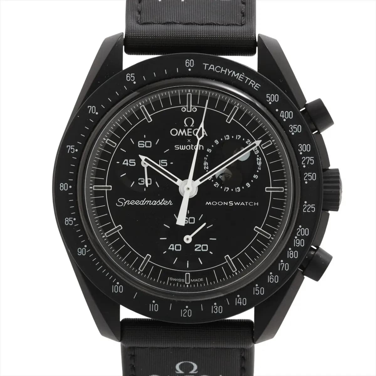 Omega x swatch Speedmaster missions Toe The Moon phases New Moon Snoopy SO33B700