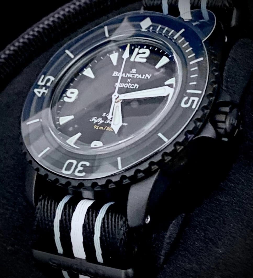 BLANCPAIN x SWATCH SCUBA FIFTY FATHOMS OCEAN OF STORMS SO35B400