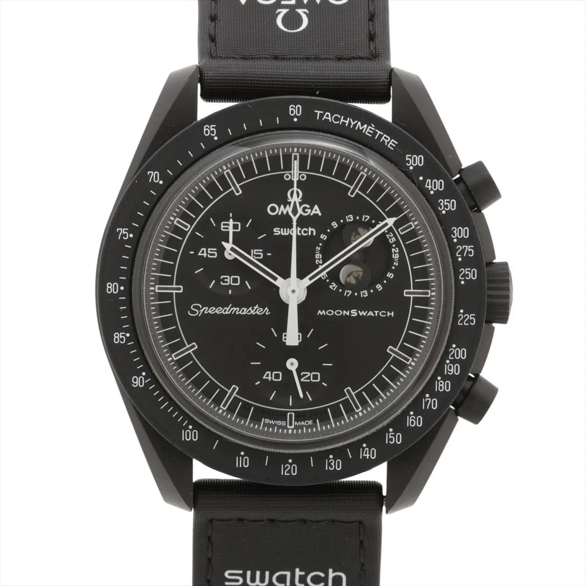 Omega x swatch Speedmaster missions Toe The Moon phases New Moon Snoopy SO33B700