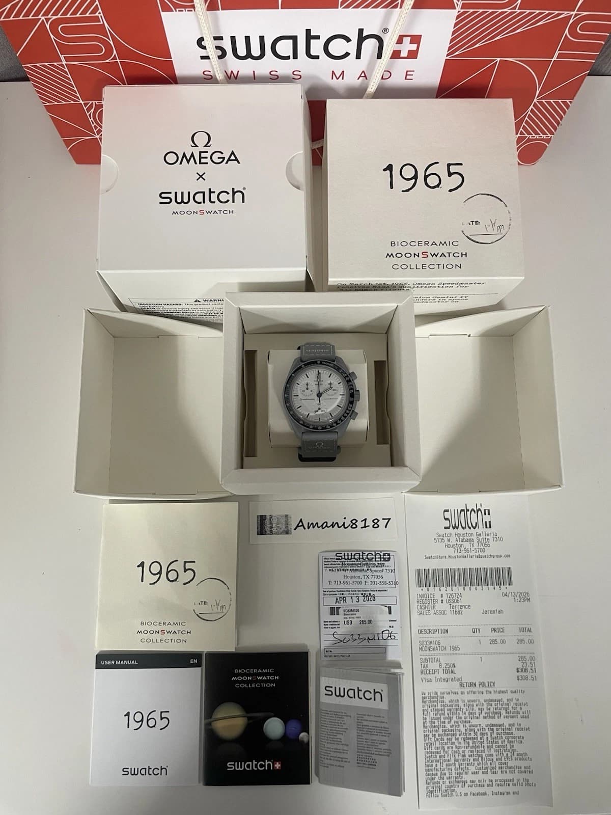 OMEGA x SWATCH Speedmaster Moonswatch 1965 S033M106