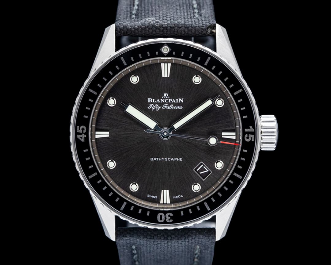 Blancpain 5000 Fifty Fathoms Bathyscaphe Automatique SS Gray Dial 2025 5000-1110-B52A