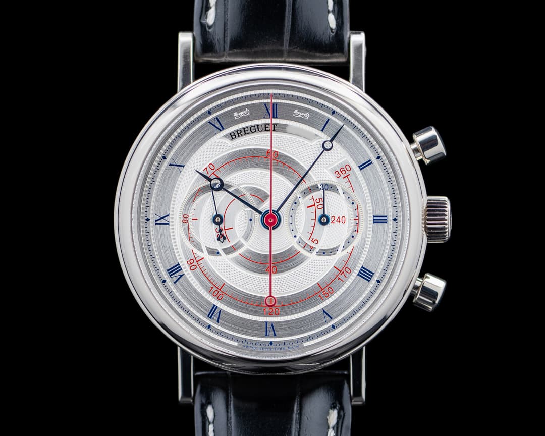 Breguet Classique 5247BB Classique Chronograph 18K White Gold Silver Dial 5247BB/12/9V6