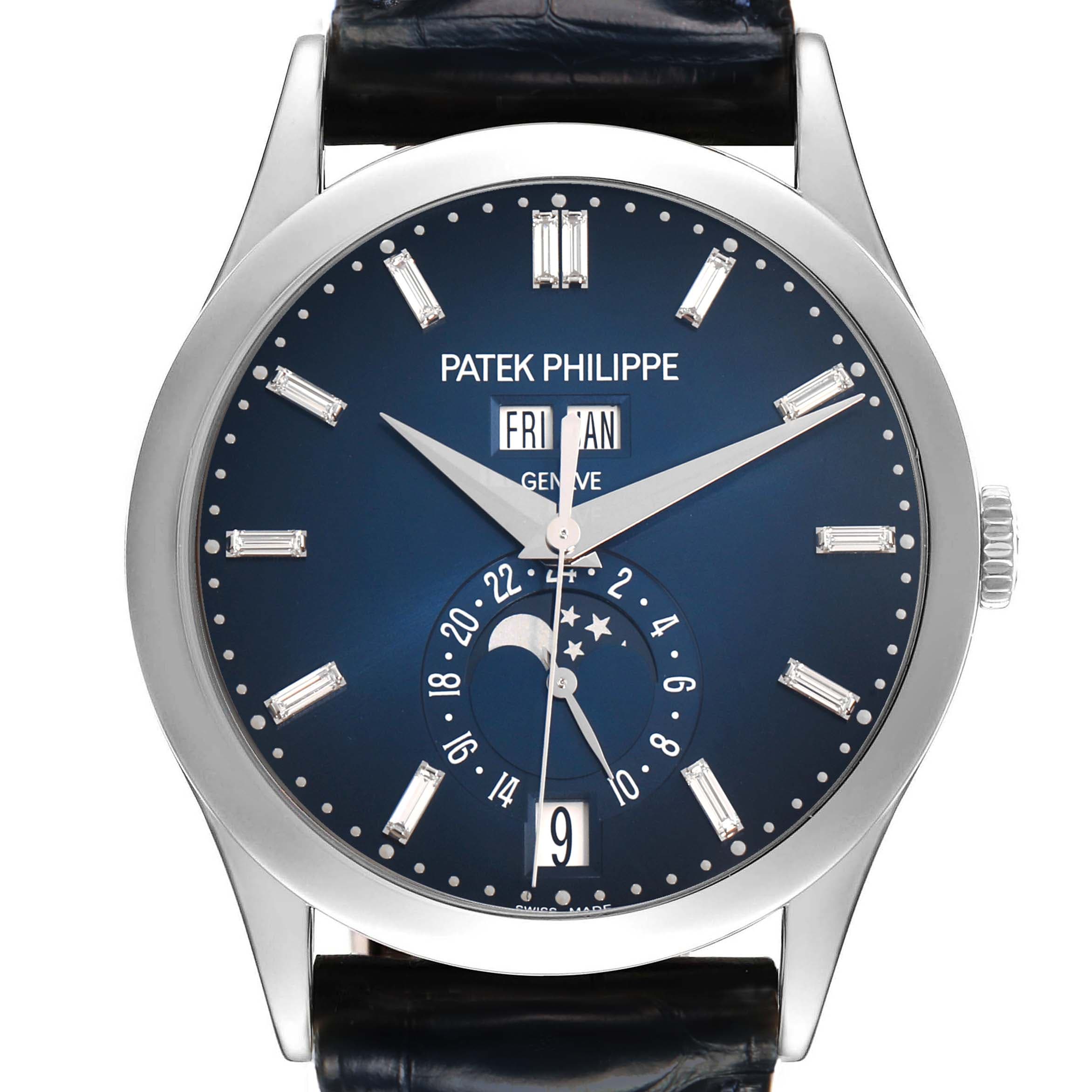 Patek Philippe Complications Annual Calendar Diamond Watch 5396 5396G 5396G-017