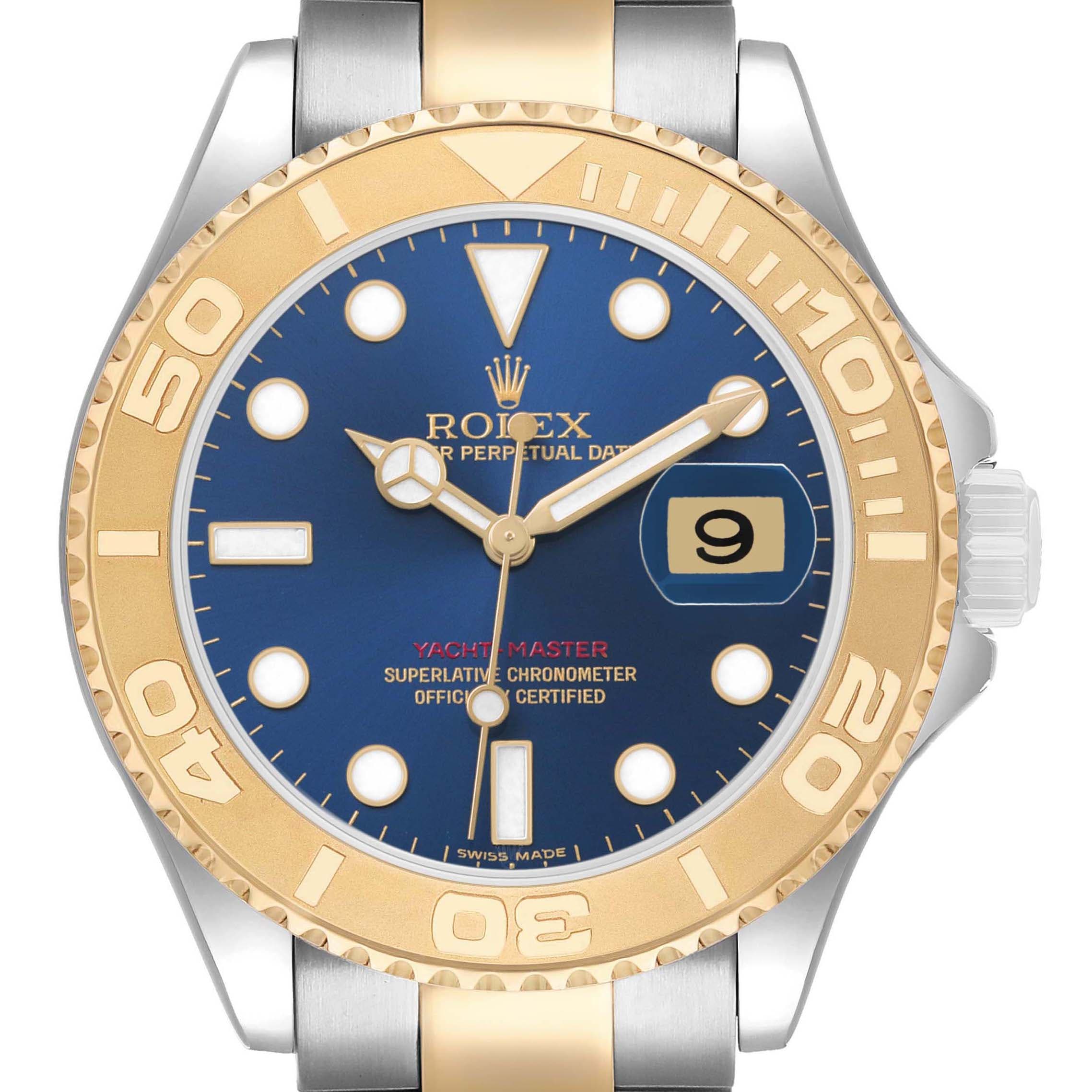 Rolex Yacht-Master Yachtmaster 40 Steel Yellow Gold Blue Dial 16623
