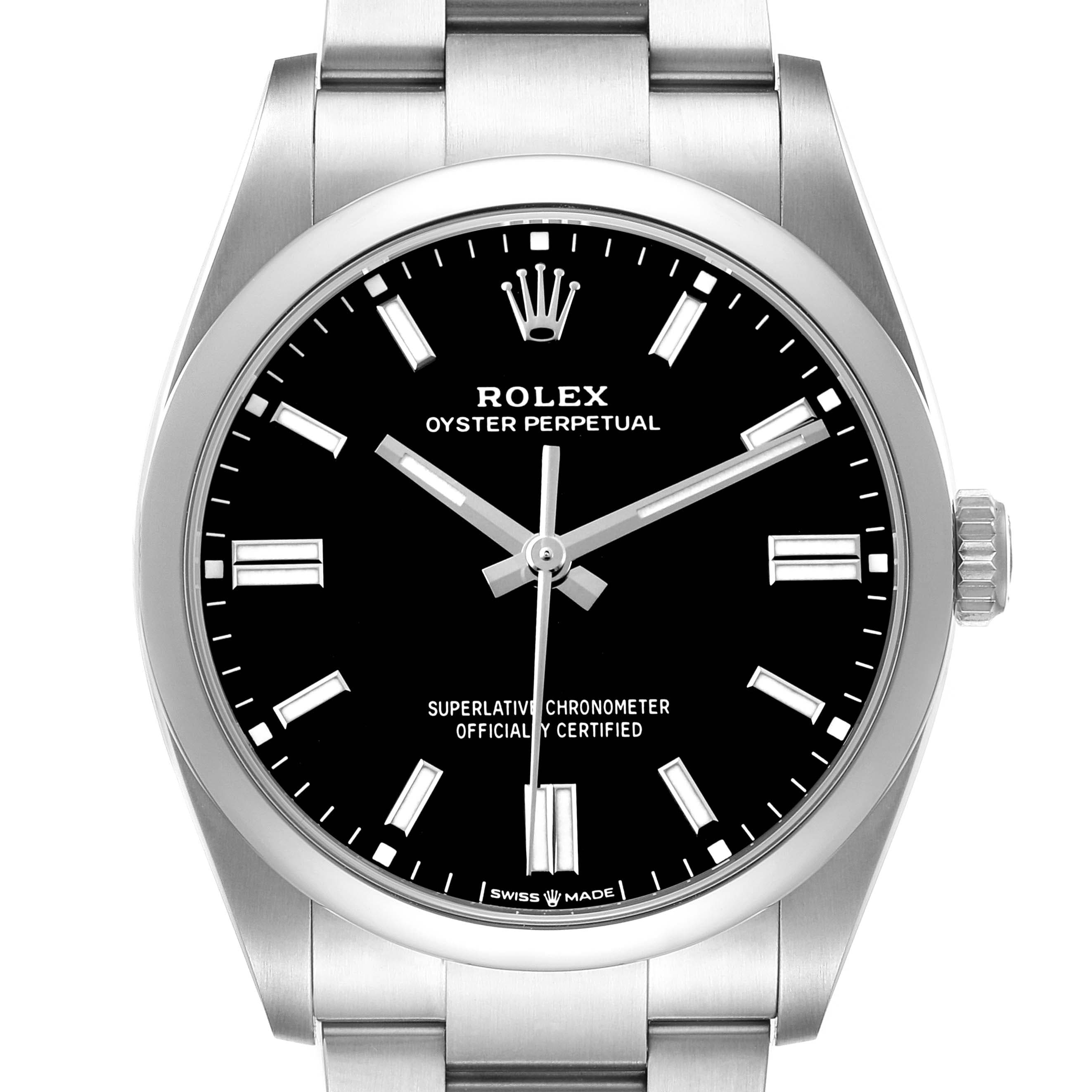 Rolex Oyster Perpetual Steel Black Dial 126000