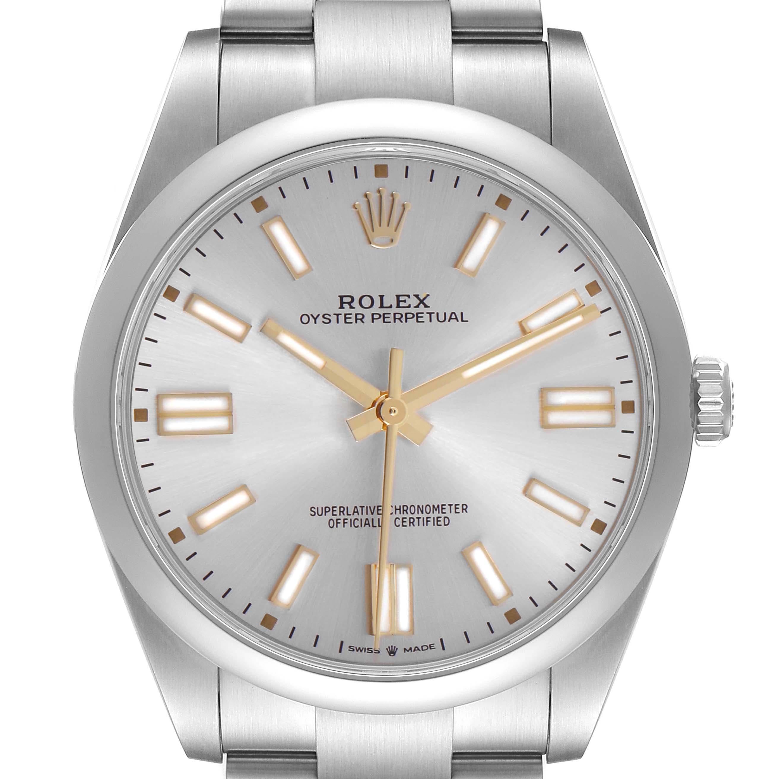 Rolex Oyster Perpetual 41 Steel Silver Dial 124300