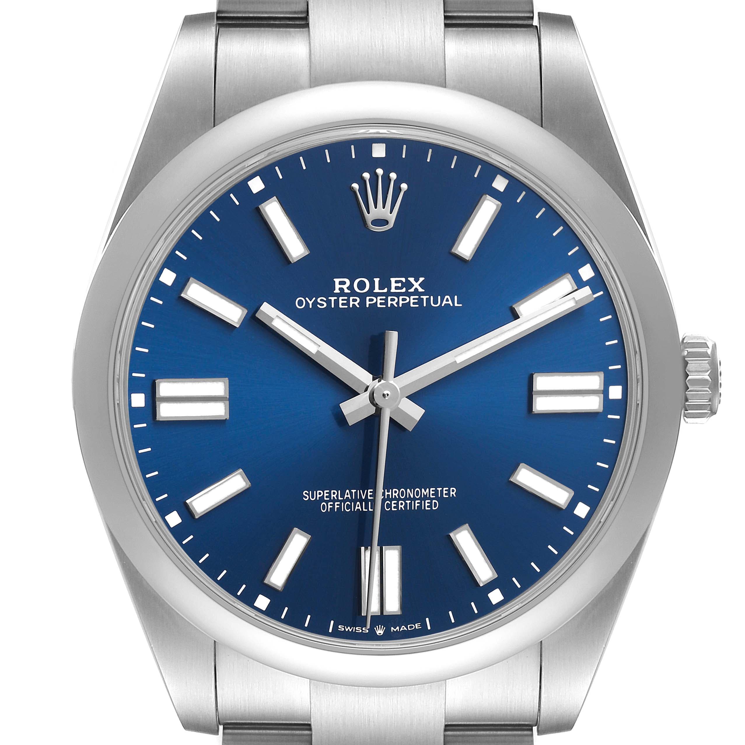 Rolex Oyster Perpetual 41 Steel Blue Dial 124300