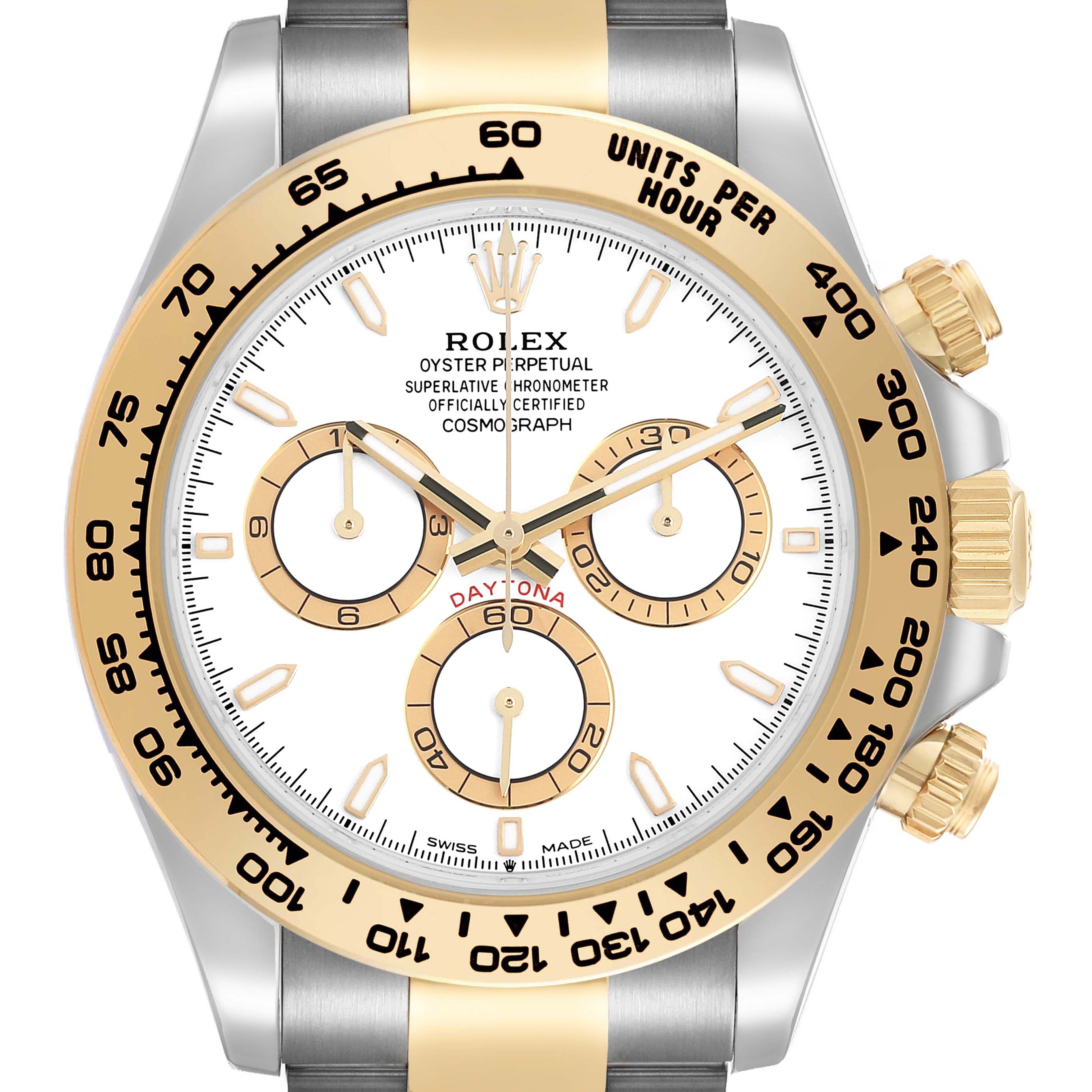 Rolex Oyster Perpetual Daytona Steel Yellow Gold White Dial 126503