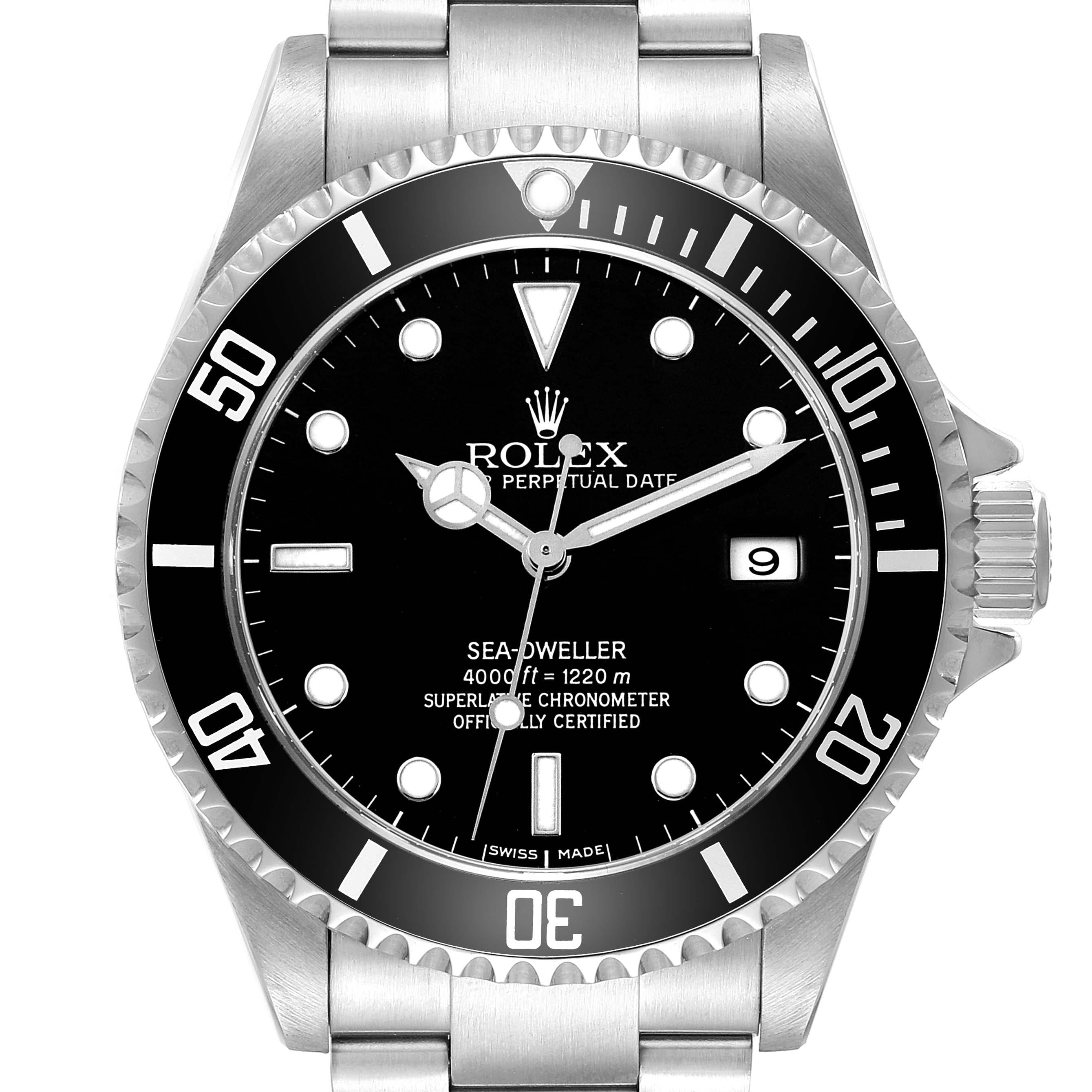 Rolex Sea-Dweller Seadweller 4000 Steel Black Dial Papers 16600