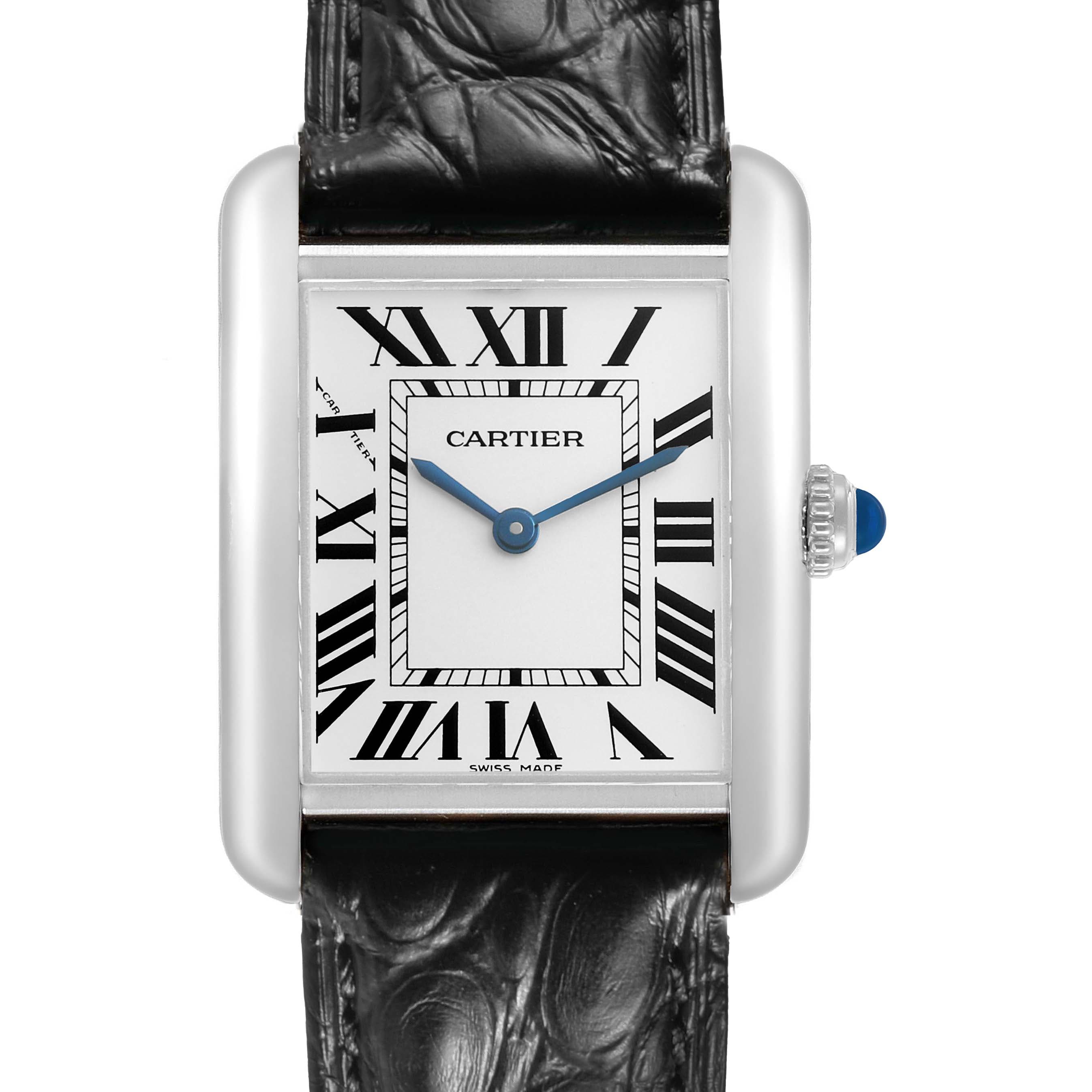 Cartier Tank Solo Small Steel Silver Roman Dial WSTA0030