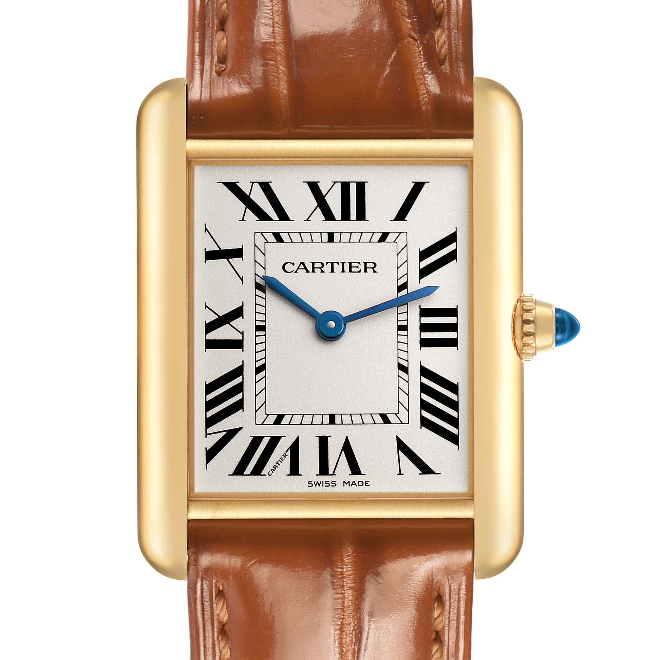 Cartier Tank Louis Yellow Gold Silver Dial WGTA0067