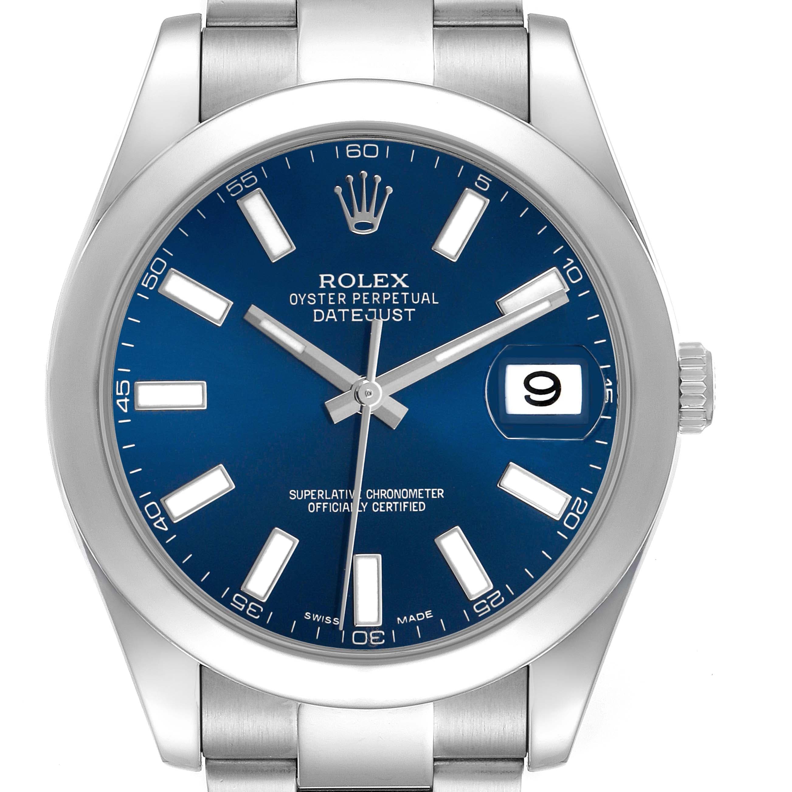 Rolex Datejust II 41 Steel Blue Dial 116300