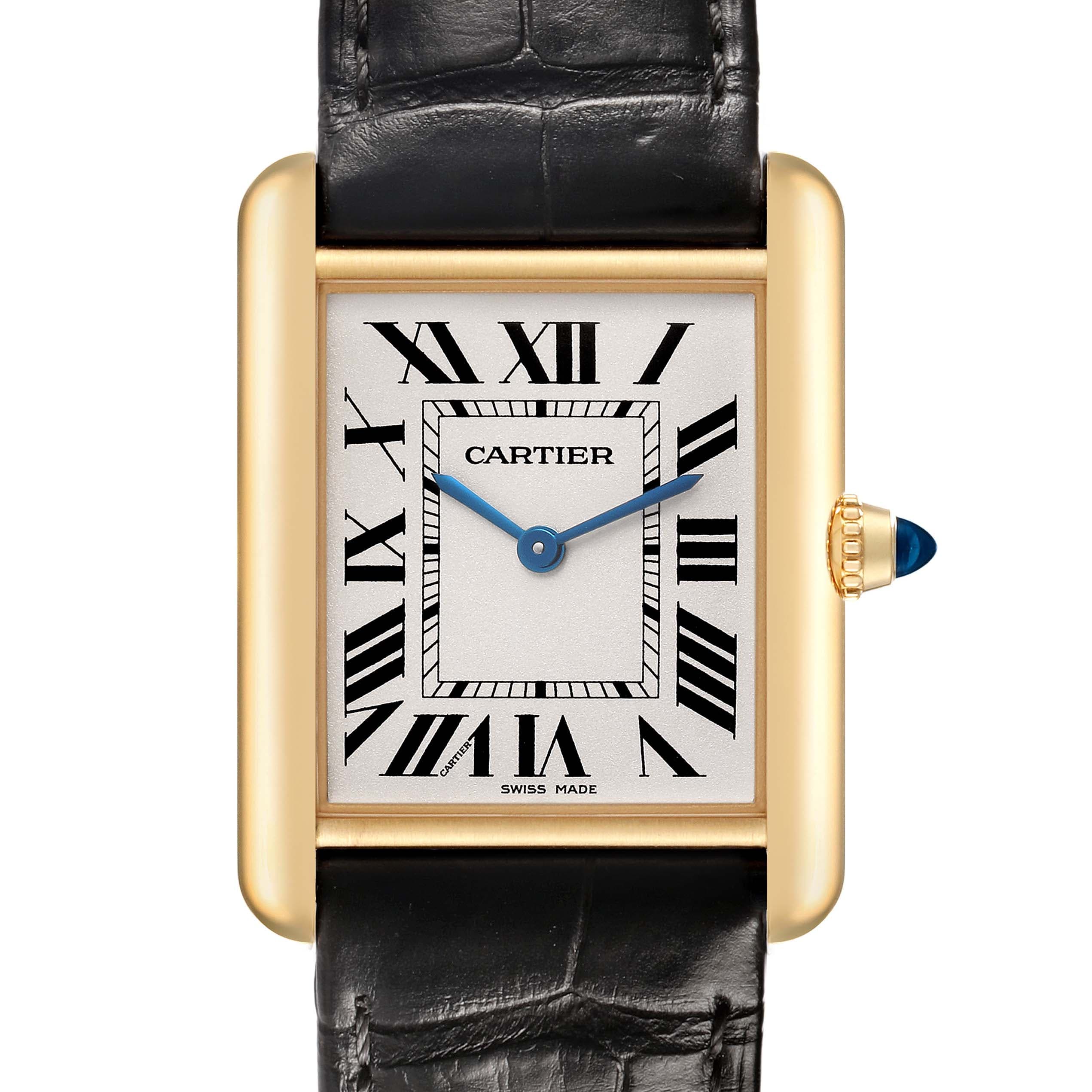 Cartier Tank Louis Yellow Gold Silver Dial WGTA0067