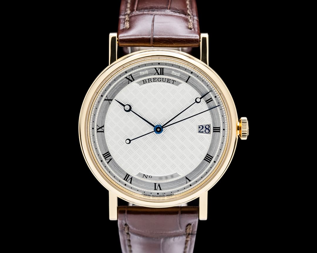 Breguet Classique 5177BA Classique 18K Yellow Gold Silver Guilloche Dial 5177BA/15/9V6